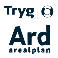 the logos for tryg and ard arealplan