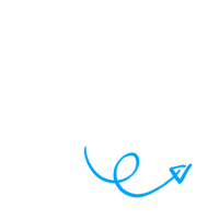 a blue arrow on a black background
